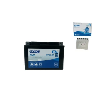 AKUMULATOR EXIDE ET9B-BS/YT9B-BS 12V 8Ah 110A