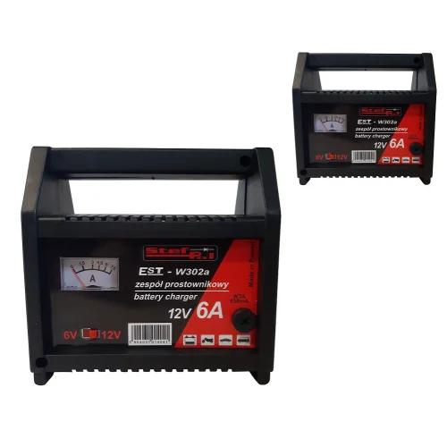 PROSTOWNIK STEF-POL EST-W302A 6/12V 6A PROSTOWNIK STEF-POL EST-W302A 6/12V 6A