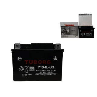 AKUMULATOR TUBORG AGM YTX4L-BS 12V 3Ah 60A