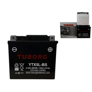 AKUMULATOR TUBORG AGM YTX5L-BS 12V 4Ah 100A