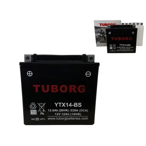 AKUMULATOR TUBORG AGM YTX14-BS 12V 12Ah 220A