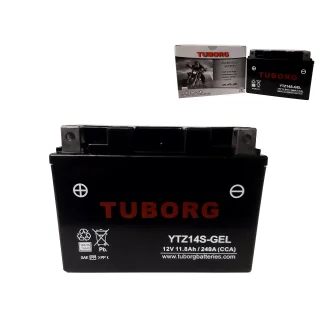 AKUMULATOR MOTOCYKLOWY TUBORG YTZ14S-GEL 12V 11.8Ah 240A