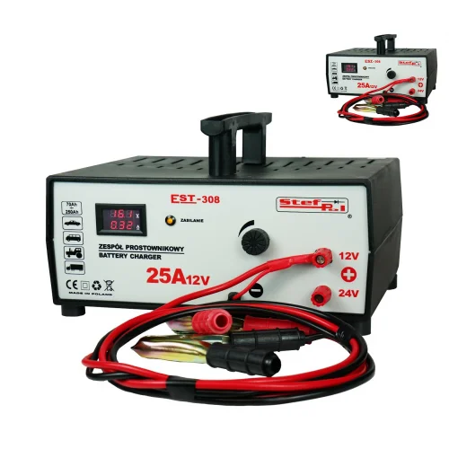 PROSTOWNIK STEF-POL EST-308 12V/24V/25A PROSTOWNIK STEF-POL EST-308 12V/24V/25A