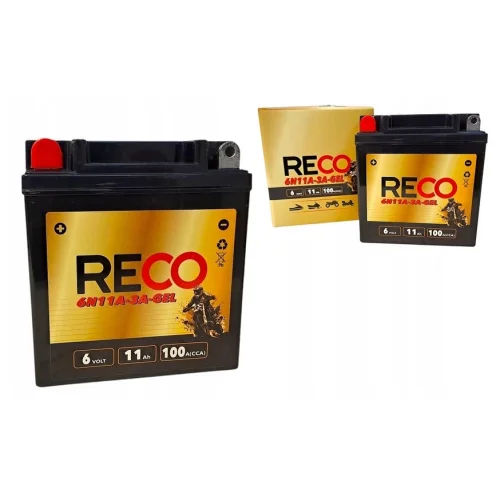 AKUMULATOR RECO 6N11A-3A-GEL 6V 11Ah 100A
