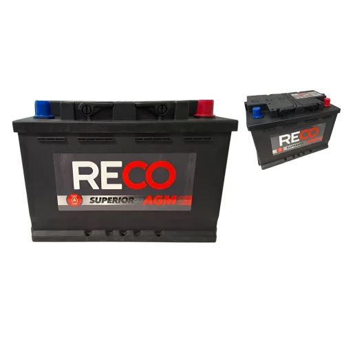 AKUMULATOR RECO AGM RA57076 12V 70Ah 760A Start&Stop AKUMULATOR RECO AGM RA57076 12V 70Ah 760A Start&Stop
