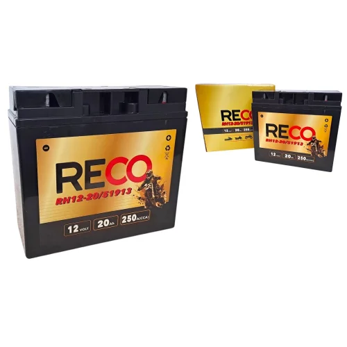 AKUMULATOR RECO RH12-20 51913 12V 20Ah 250A AKUMULATOR RECO RH12-20 51913 12V 20Ah 250A