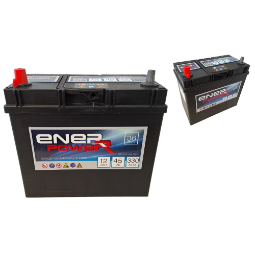 AKUMULATOR ENERPOWER 12V 45Ah 330A JAP L+
