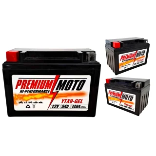 PREMIUM MOTO YTX9-GEL 12V 9Ah 140A