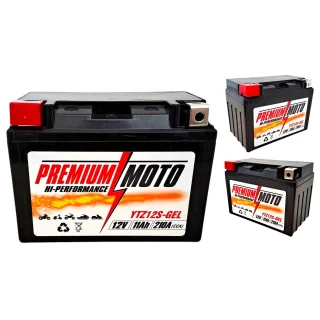 PREMIUM MOTO YTZ12S-GEL 12V 11Ah 210A