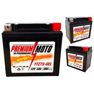PREMIUM MOTO YTZ7S-GEL 12V 6Ah 130A
